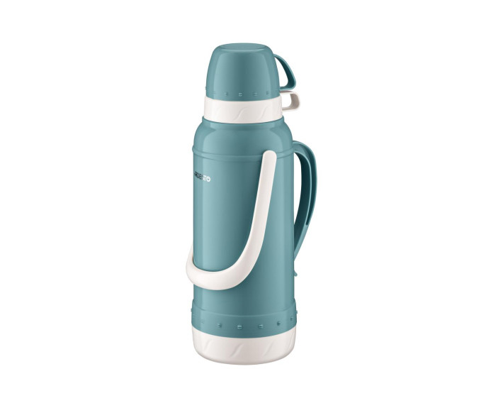 Термос Ardesto Gemini Gourmet 2000 мл, пластик, скляна колба, синій