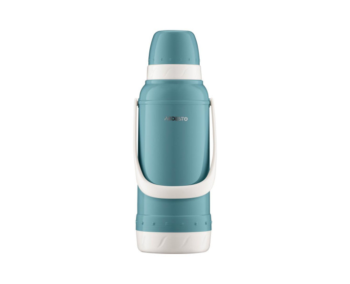 Термос Ardesto Gemini Gourmet 2000 мл, пластик, скляна колба, синій