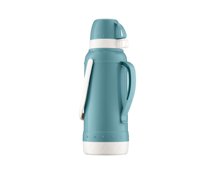 Термос Ardesto Gemini Gourmet 2000 мл, пластик, скляна колба, синій
