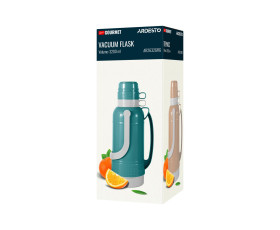 Термос Ardesto Gemini Gourmet 3200 мл, пластик, скляна колба, зелений