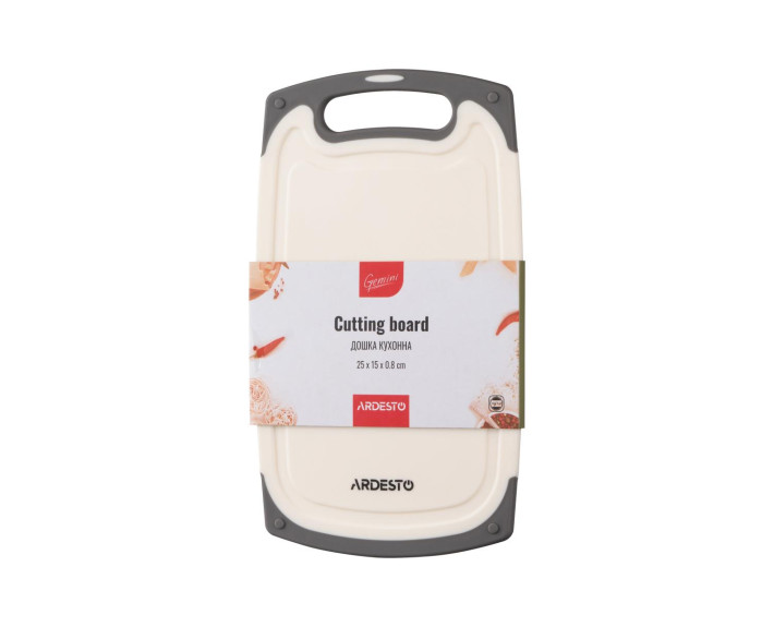 Дошка кухонна Ardesto Gemini, 25*15*0,8 см, пластик
