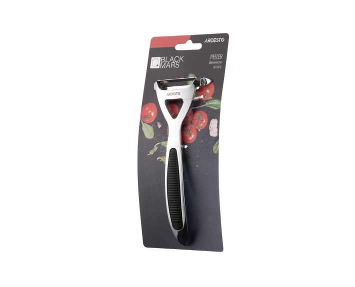 Овощечистка Ardesto Black Mars, 16,5 см, цинковый сплав, пластик, черный