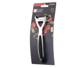 Овочечистка Ardesto Black Mars, 16,5 см, цинковий сплав, пластик, чорний