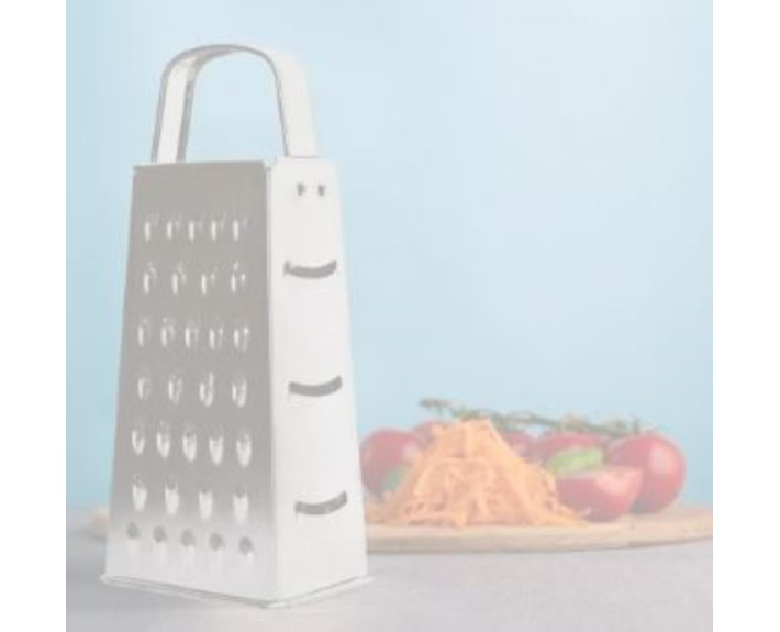 Тертка економ з металевою ручкою 9.2х6.8х21,3см GUSTO, GT-6002, нерж.сталь
