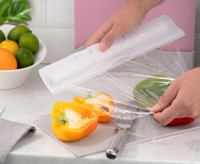 Кухонный диспенсер для пищевой пленки и фольги Ardesto Fresh, 90 х 336 х 55 мм, пластик, белый