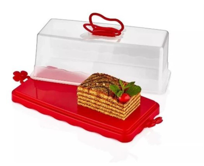 Кришка для торту прямокутна 33,5х17х12,5см GT-575 GUSTO
