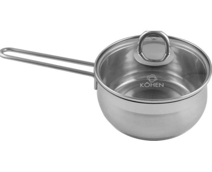 Ківш з кришкою 1,5л, 16см, нерж.сталь PLATIN, Kohen