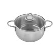 Каструля з кришкою 3,0л, 20см, нерж.сталь PLATIN, Kohen