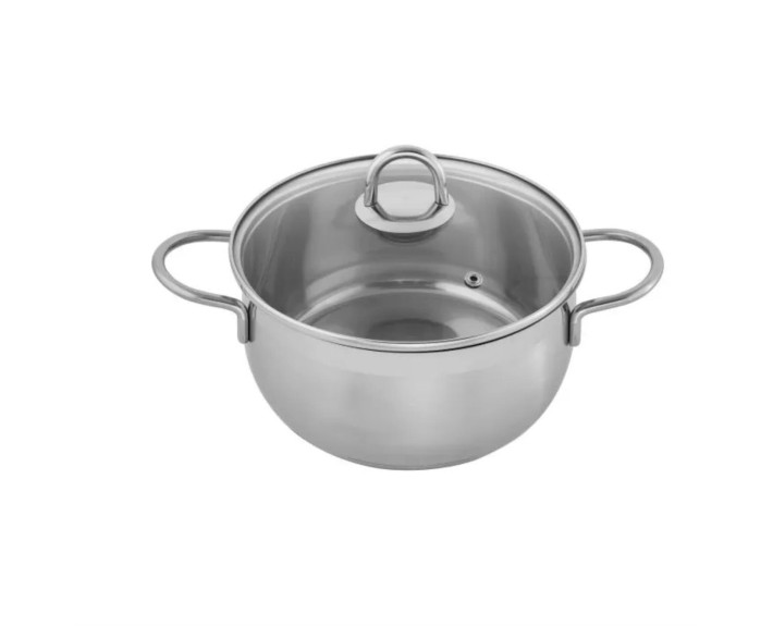 Каструля з кришкою 3,0л, 20см, нерж.сталь PLATIN, Kohen
