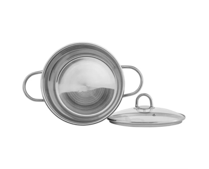 Каструля з кришкою 3,0л, 20см, нерж.сталь PLATIN, Kohen