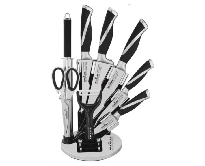 Набор кухонных ножей с фиксированным лезвием MK-K08 (9 шт.)