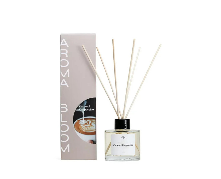 Аромадифузор для дому AROMA BLOOM Caramel cappuccino (Карамельний капучино) 100 ml