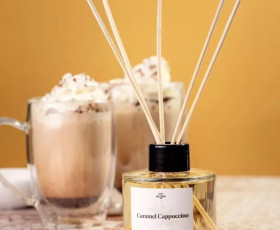 Аромадифузор для дому AROMA BLOOM Caramel cappuccino (Карамельний капучино) 100 мл