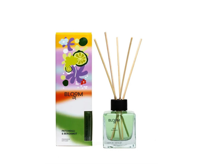 Аромадифузор для дому AROMA BLOOM Patcholi and bergamot (Палучі та бергамот)100 ml
