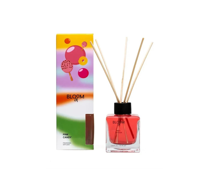 Аромадифузор для дому AROMA BLOOM Pink Candy (Рожева цукерка) 100 ml