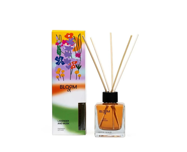 Аромадифузор для дому AROMA BLOOM Lavender and musk (Лаванда та мускус) 100 ml