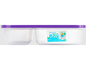 Контейнер Lunchbox с цветной крышкой на 3 отделения №40 1,15л/40, Украина
