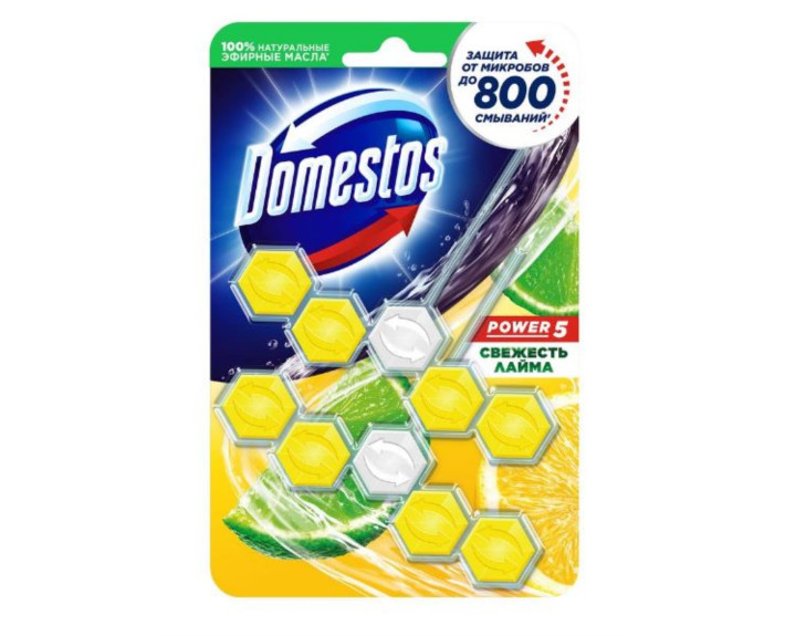 Блок д/очищ уніт пауер 5 свіж лайм 2*55 г Domestos