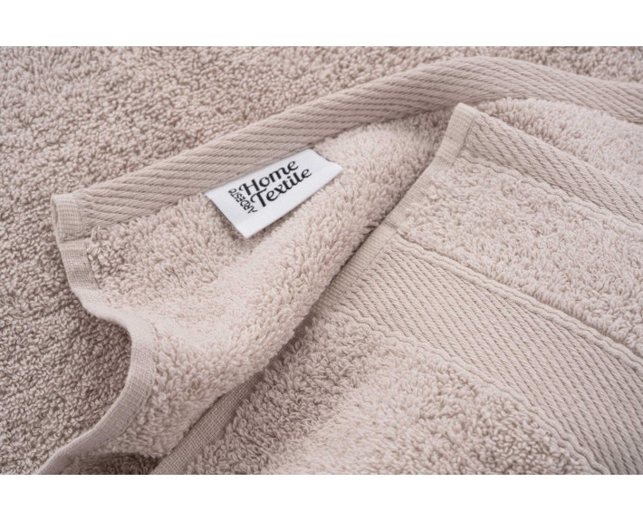 Рушник махровий Ardesto SuperSoft, 50х90см, 100% бавовна, бежевий