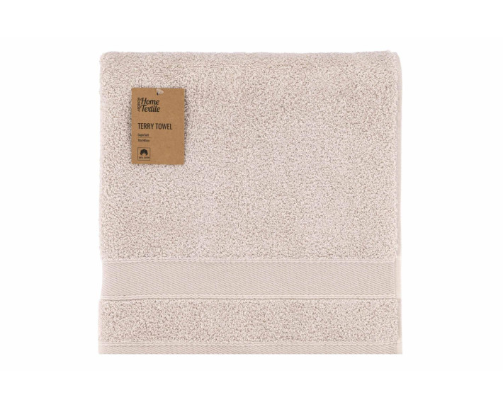Рушник махровий Ardesto SuperSoft, 70х140см, 100% бавовна, бежевий