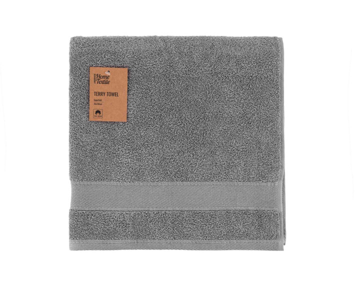 Полотенце махровое Ardesto SuperSoft, 70х140см, 100% хлопок, серый
