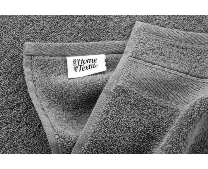 Полотенце махровое Ardesto SuperSoft, 70х140см, 100% хлопок, серый