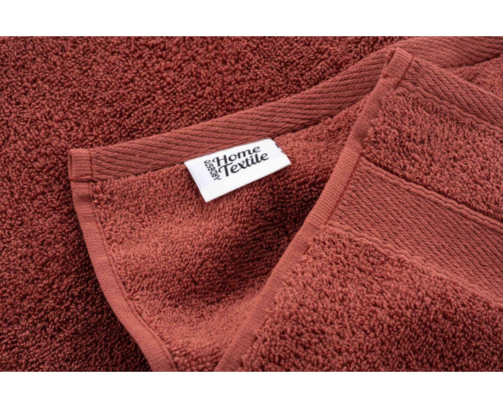 Рушник махровий Ardesto SuperSoft, 50х90см, 100% бавовна, теракота