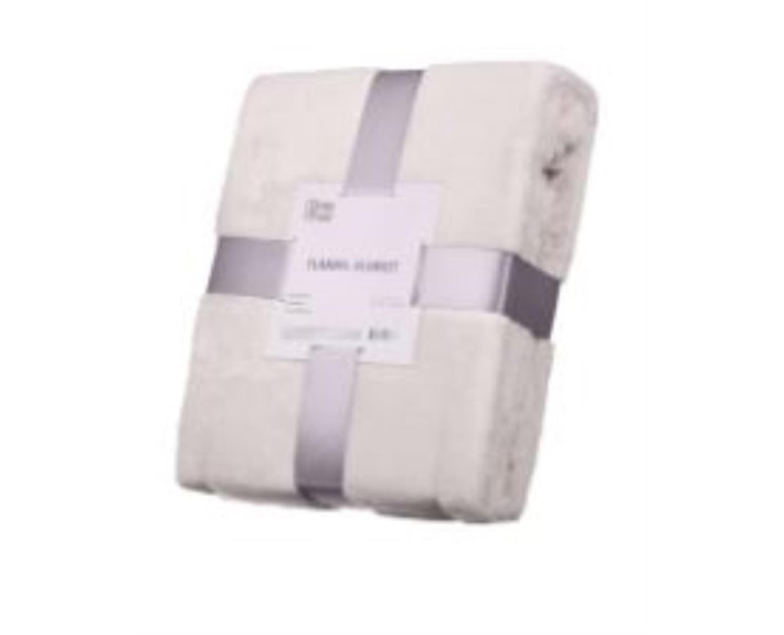 Плед Ardesto Flannel, 160х200см, 100% поліестер, айворі