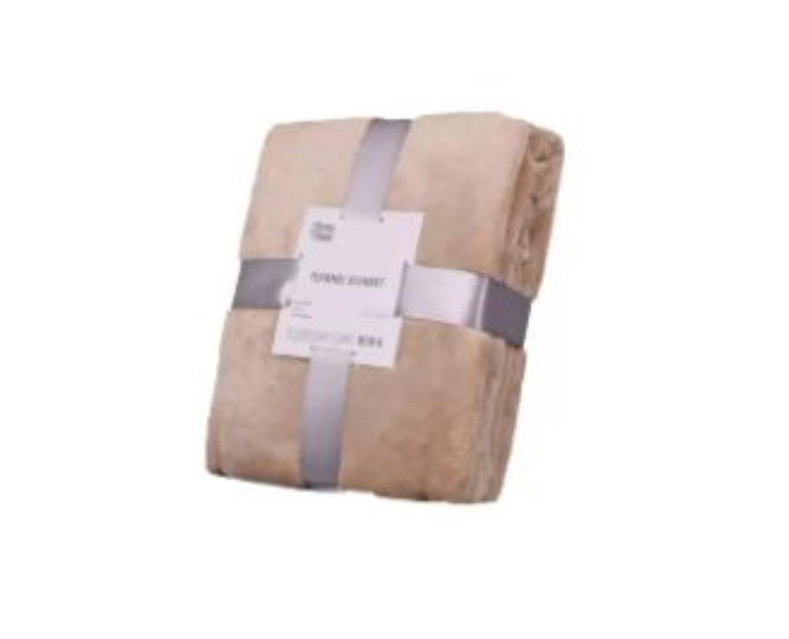 Плед Ardesto Flannel, 160х200см, 100% поліестер, бежевий