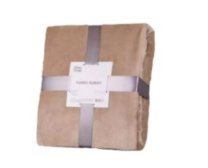 Плед Ardesto Flannel, 200х220см, 100% поліестер, бежевий