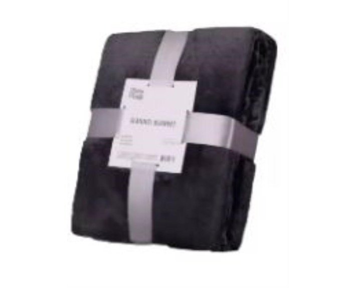 Плед Ardesto Flannel, 160х200см, 100% полиэстер, темно-серый