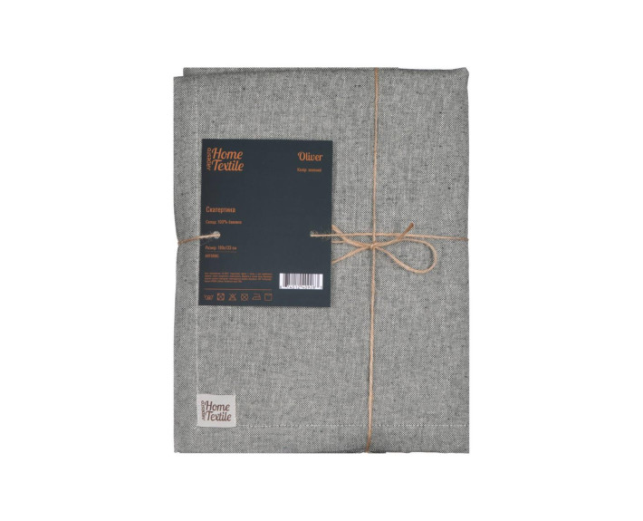 Скатертина Ardesto Oliver, 133х180см, 100% бавовна, зелений