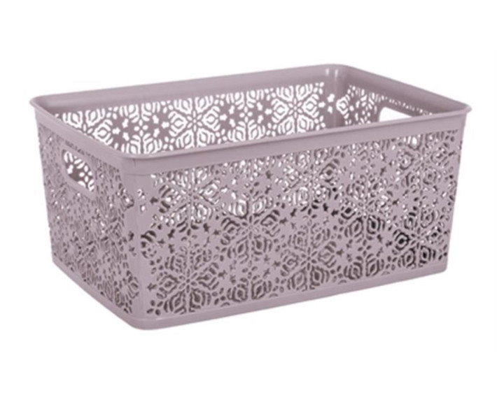 Корзина VIOLET HOUSE 0501 №1 Ажур POWDER без кришки, 5 л, Туреччина