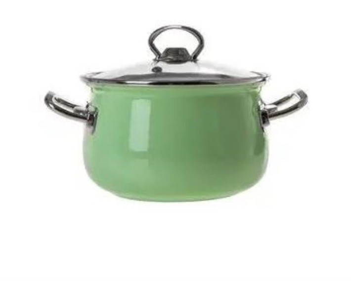Кастрюля /люкс/cк.кр/18 см / 2.9 л /Pastel Green  INFINITY SCE-P558
