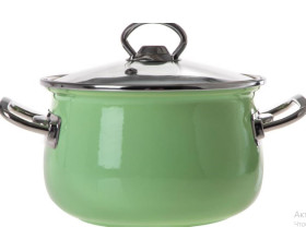 Каструля /люкс/cк.кр/24 см / 6.5 л /Pastel Green INFINITY SCE-P558