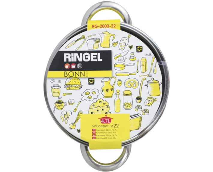 Каструля RINGEL Bonn Каструля 22 см (4.7л) з кришкою