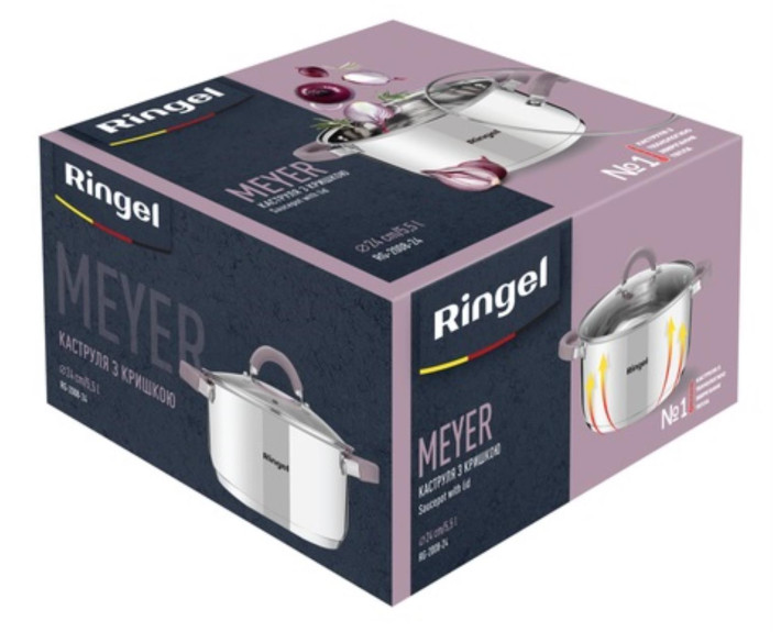 Каструля  RINGEL Meyer 18 см (2.3 л) з кришкою