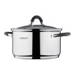 Каструля зі скляною кришкою Ardesto Gemini Salerno, 3.4л, нержавіюча сталь, силікон