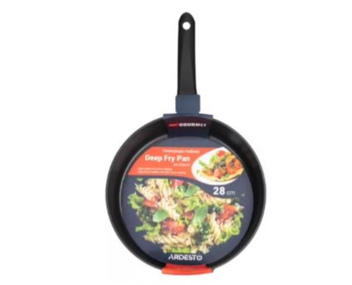 Сковорода глубокая Ardesto Gemini Gourmet Bolzano, 28см, алюминий, черный