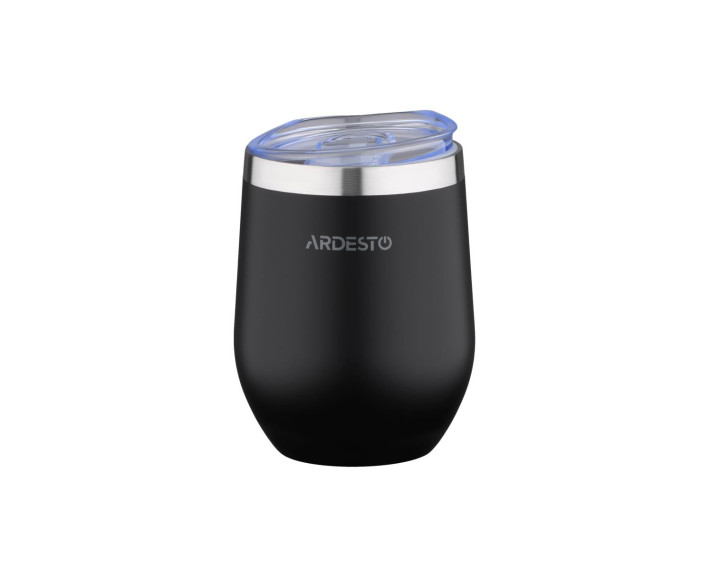 Термокухоль Ardesto Compact Mug, 350мл, нержавіюча сталь, чорний