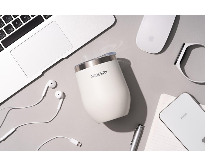 Термокухоль Ardesto Compact Mug, 350мл, нержавіюча сталь, білий