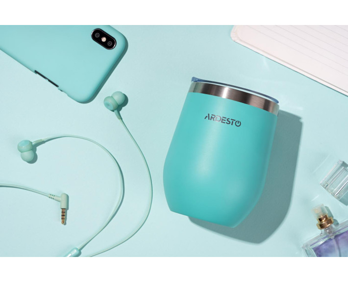 Термокухоль Ardesto Compact Mug, 350мл, нержавіюча сталь, блакитний