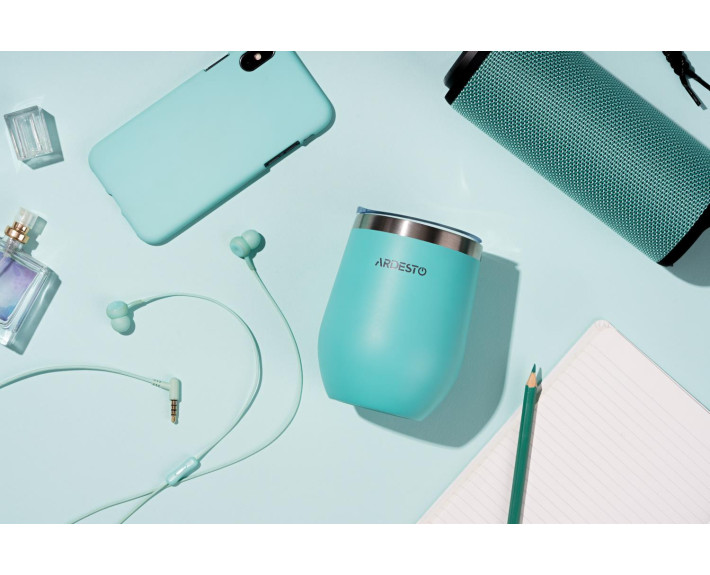 Термокухоль Ardesto Compact Mug, 350мл, нержавіюча сталь, блакитний
