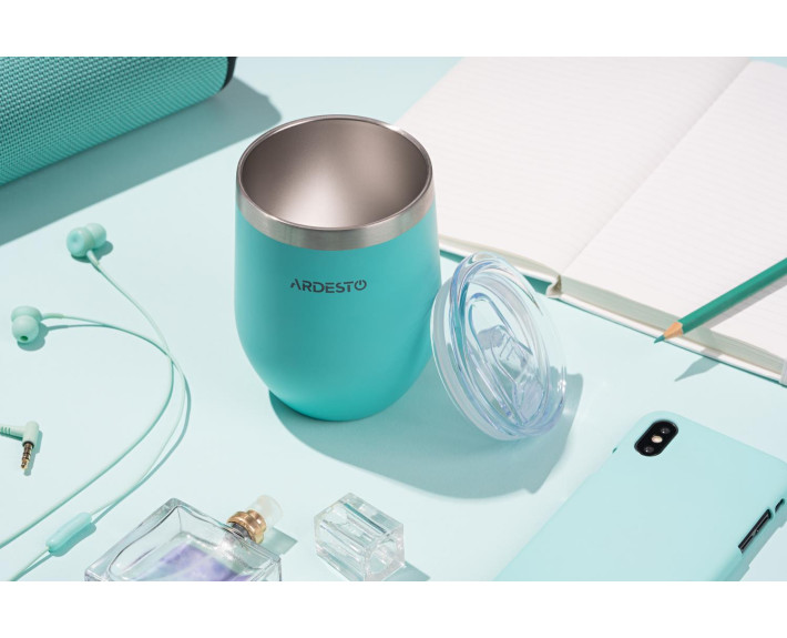 Термокухоль Ardesto Compact Mug, 350мл, нержавіюча сталь, блакитний