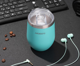 Термокружка Ardesto Compact Mug, 350мл, нержавеющая сталь, синий