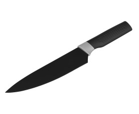 Кухонний ніж кухарський Ardesto Black Mars, 20см, нержавіюча сталь, пластик, чорний