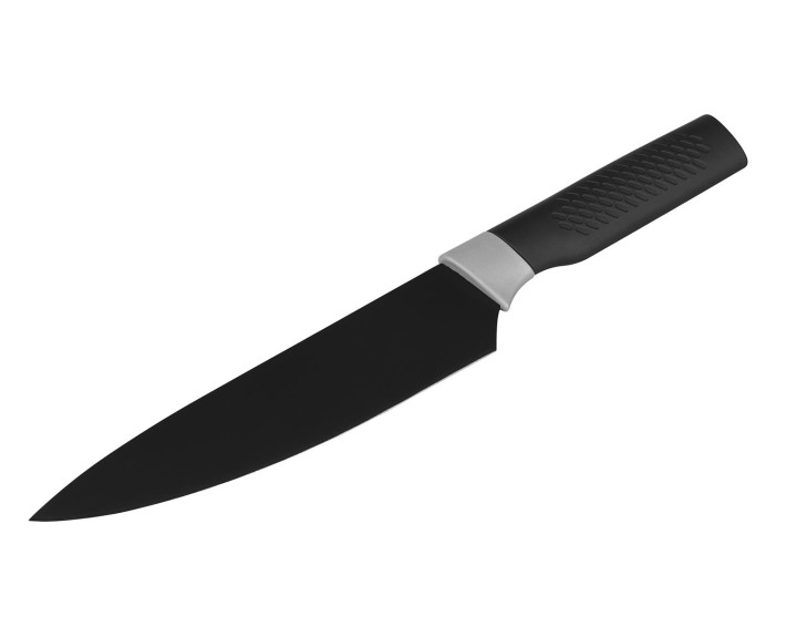 Кухонний ніж кухарський Ardesto Black Mars, 20см, нержавіюча сталь, пластик, чорний