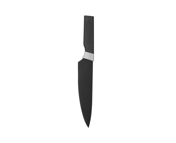 Кухонний ніж кухарський Ardesto Black Mars, 20см, нержавіюча сталь, пластик, чорний