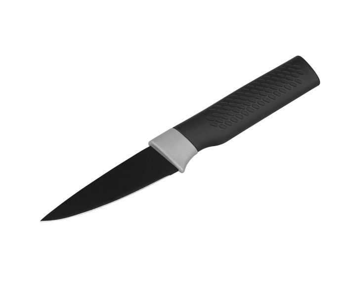Кухонный нож для овощей Ardesto Black Mars, 8см, нержавеющая сталь, пластик, черный