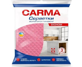 Серветки універсальні 3шт, шт Carma